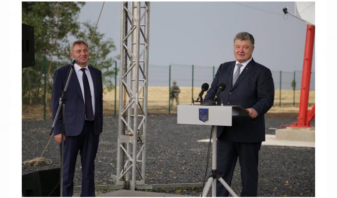 Президент України відкрив радіотелевізійну станцію у Новоайдарському районі